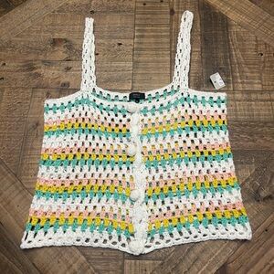 Debut Multicolor Crochet Top